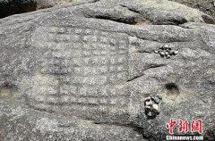 澳门永利网址_ 发现的疑似唐蕃时期藏棋石刻棋盘